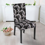 Chainmail Ring Pattern Print Dining Chair Slipcover