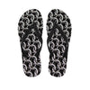 Chainmail Ring Pattern Print Flip Flops