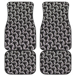 Chainmail Ring Pattern Print Front and Back Car Floor Mats