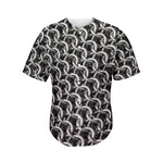 Chainmail Ring Pattern Print Men's Baseball Jersey