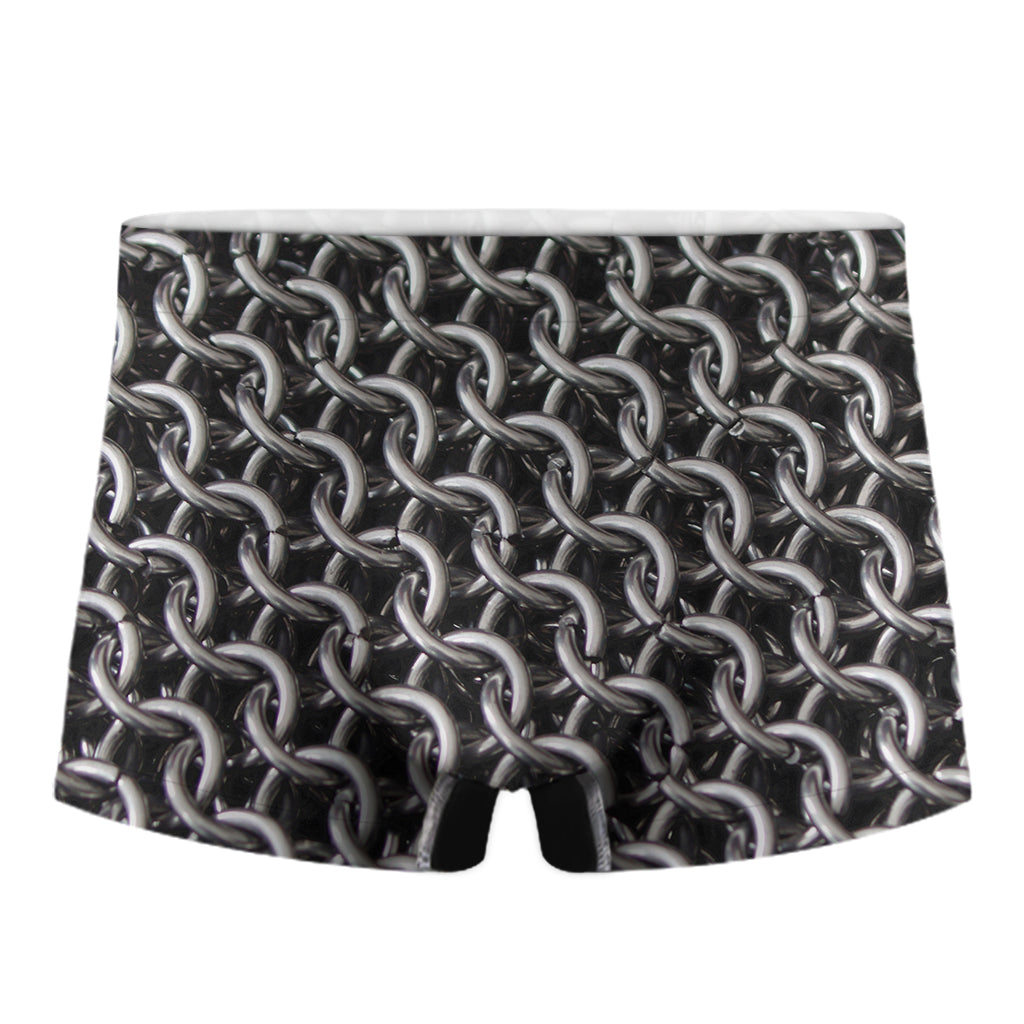 Chainmail Ring Pattern Print Men's Boxer Briefs