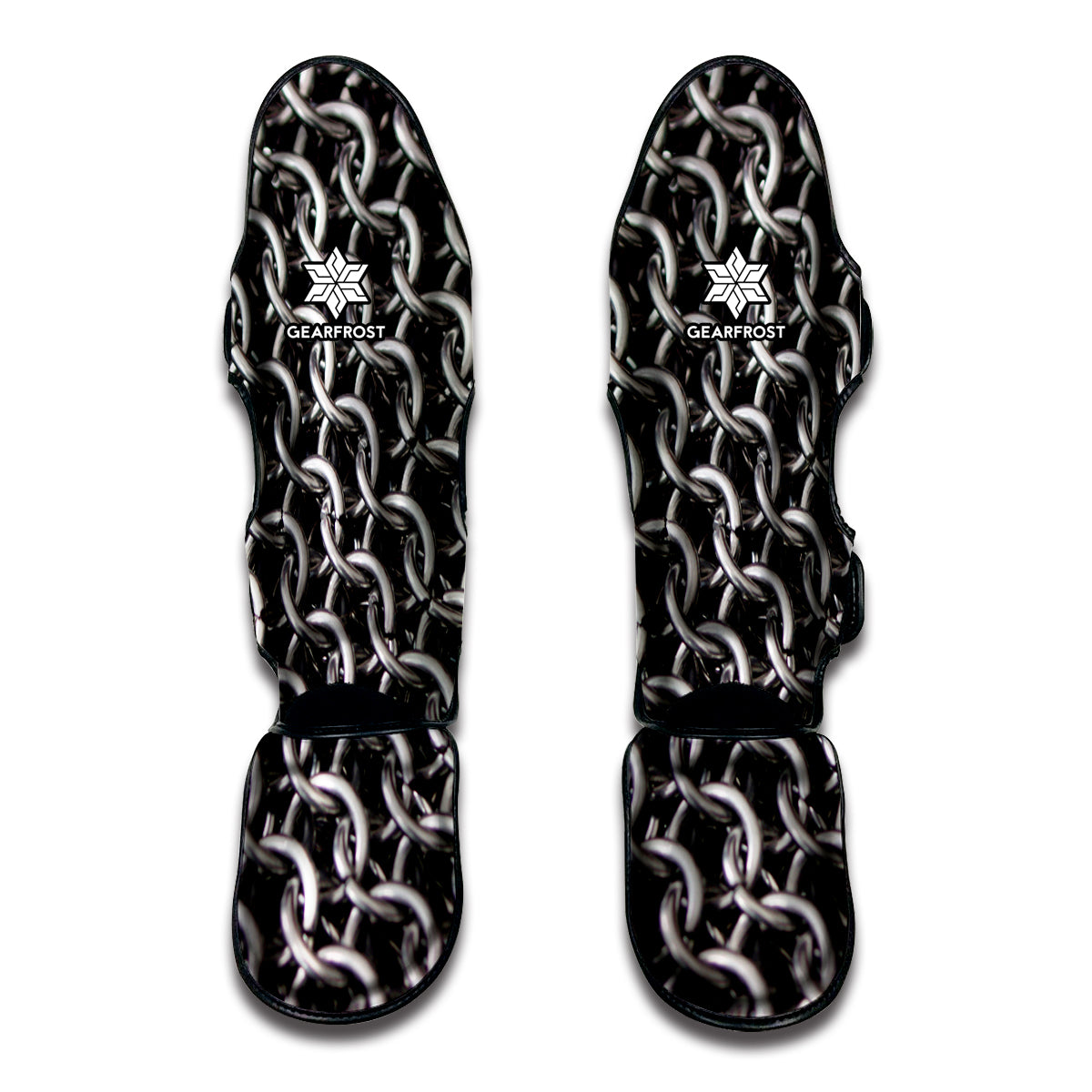 Chainmail Ring Pattern Print Muay Thai Shin Guard