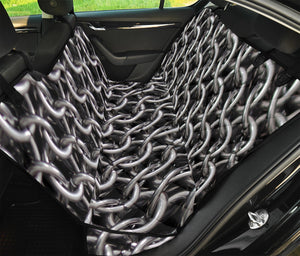 Chainmail Ring Pattern Print Pet Car Back Seat Cover