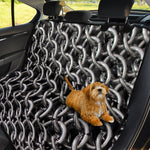 Chainmail Ring Pattern Print Pet Car Back Seat Cover