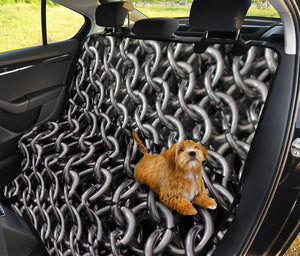 Chainmail Ring Pattern Print Pet Car Back Seat Cover