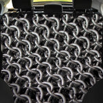 Chainmail Ring Pattern Print Pet Car Back Seat Cover