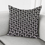 Chainmail Ring Pattern Print Pillow Cover