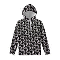 Chainmail Ring Pattern Print Pullover Hoodie