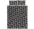 Chainmail Ring Pattern Print Quilt Bed Set