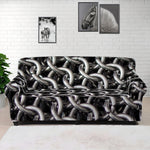 Chainmail Ring Pattern Print Sofa Cover