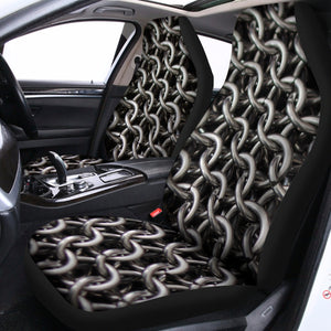 Chainmail Ring Pattern Print Universal Fit Car Seat Covers