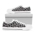 Chainmail Ring Pattern Print White Low Top Sneakers