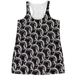 Chainmail Ring Pattern Print Women's Racerback Tank Top