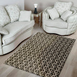 Chainmail Ring Print Area Rug