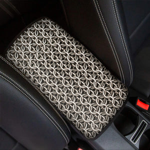 Chainmail Ring Print Car Center Console Cover