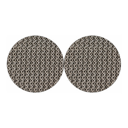 Chainmail Ring Print Car Coasters
