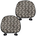 Chainmail Ring Print Car Headrest Covers