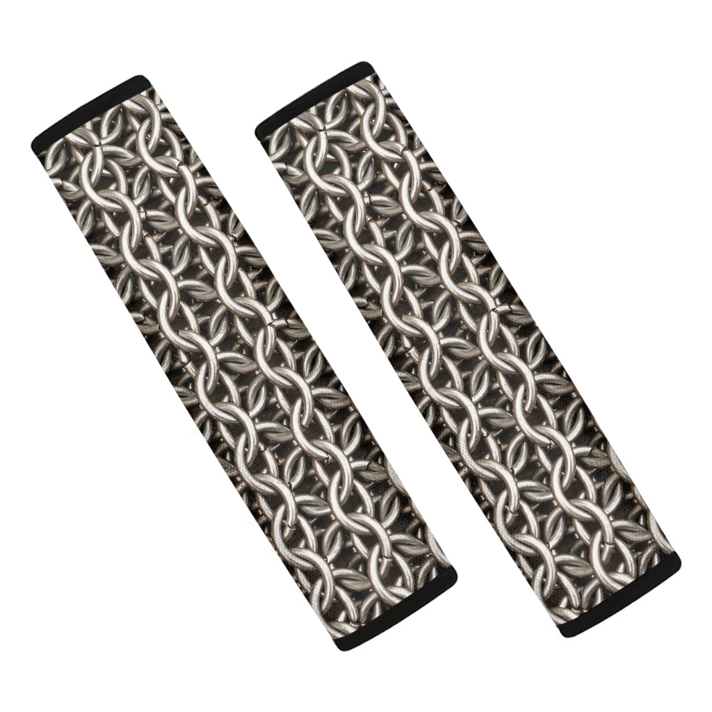 Chainmail Ring Print Car Seat Belt Covers