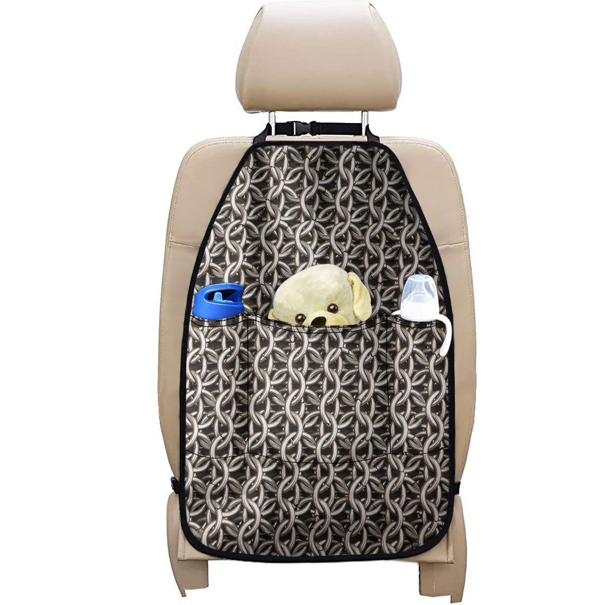 Chainmail Ring Print Car Seat Organizers