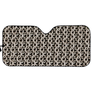 Chainmail Ring Print Car Sun Shade