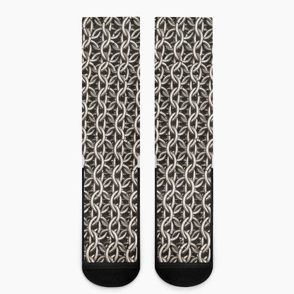 Chainmail Ring Print Crew Socks