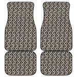 Chainmail Ring Print Front and Back Car Floor Mats