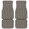 Chainmail Ring Print Front and Back Car Floor Mats