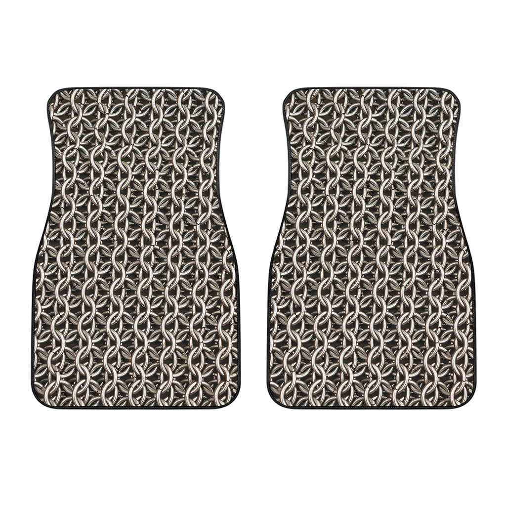 Chainmail Ring Print Front Car Floor Mats