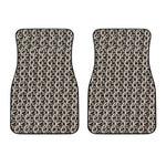 Chainmail Ring Print Front Car Floor Mats