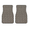 Chainmail Ring Print Front Car Floor Mats