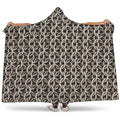 Chainmail Ring Print Hooded Blanket