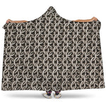 Chainmail Ring Print Hooded Blanket