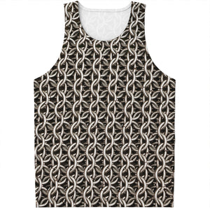 Chainmail Ring Print Men's Tank Top