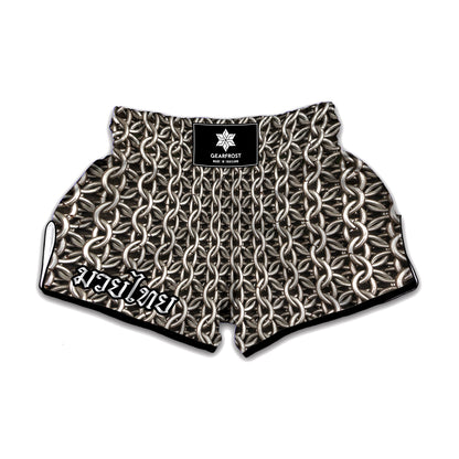 Chainmail Ring Print Muay Thai Boxing Shorts
