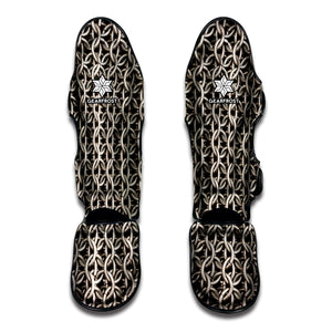 Chainmail Ring Print Muay Thai Shin Guard