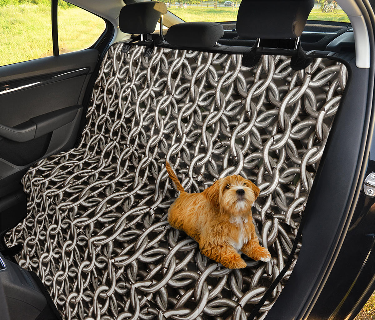 Chainmail Ring Print Pet Car Back Seat Cover