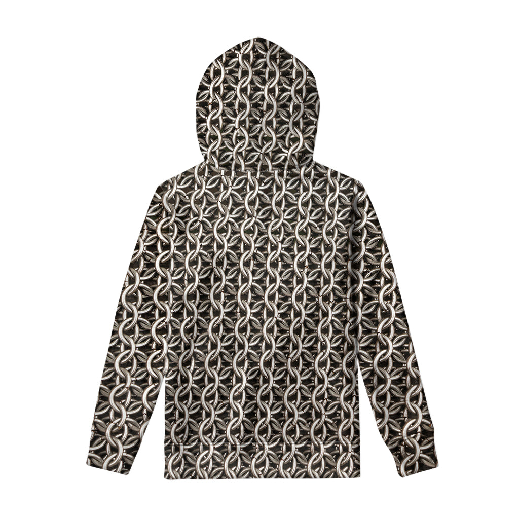 Chainmail Ring Print Pullover Hoodie