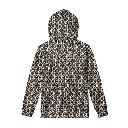 Chainmail Ring Print Pullover Hoodie