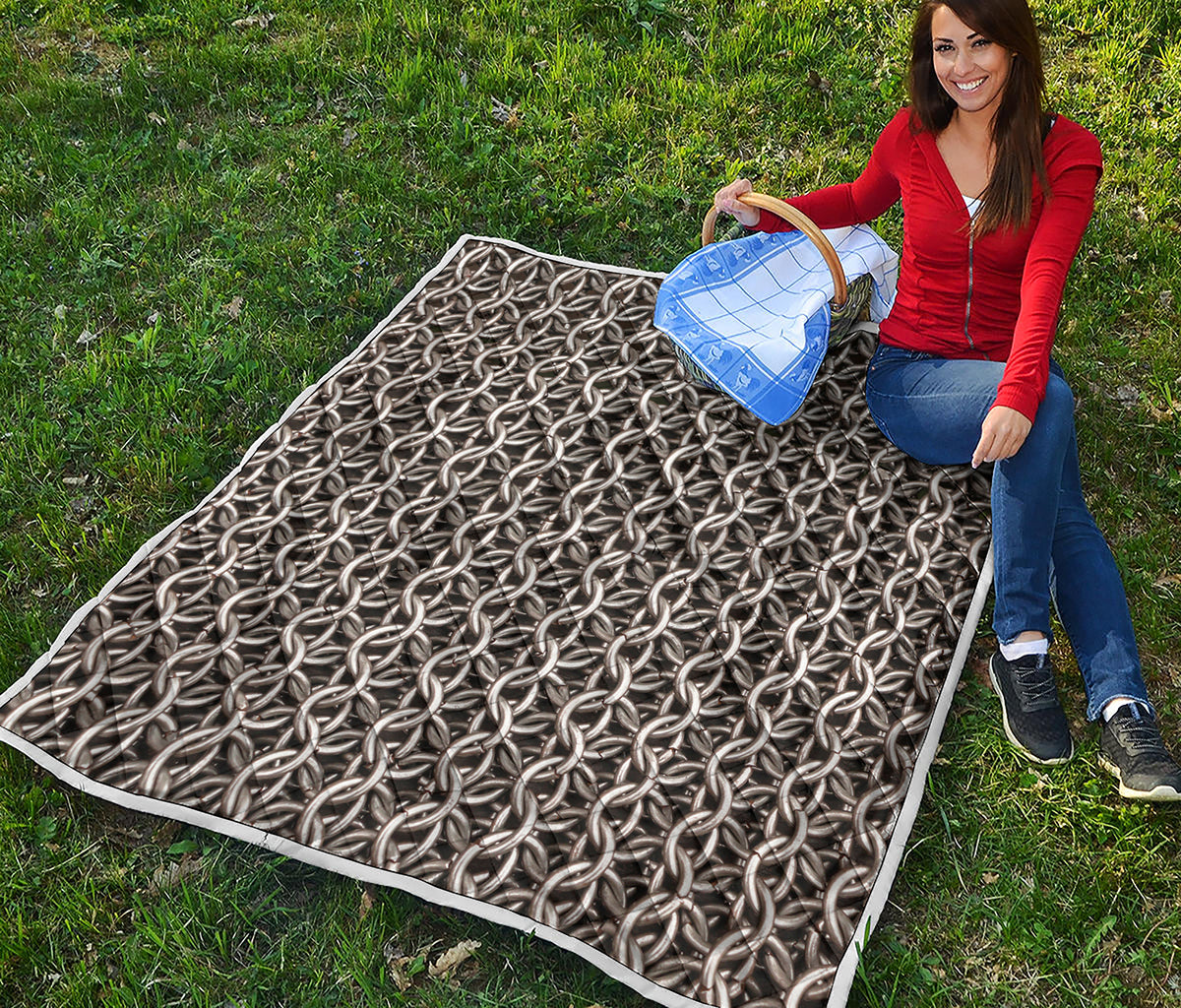 Chainmail Ring Print Quilt