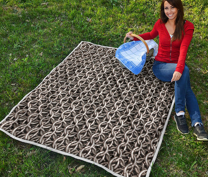 Chainmail Ring Print Quilt