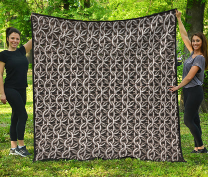 Chainmail Ring Print Quilt