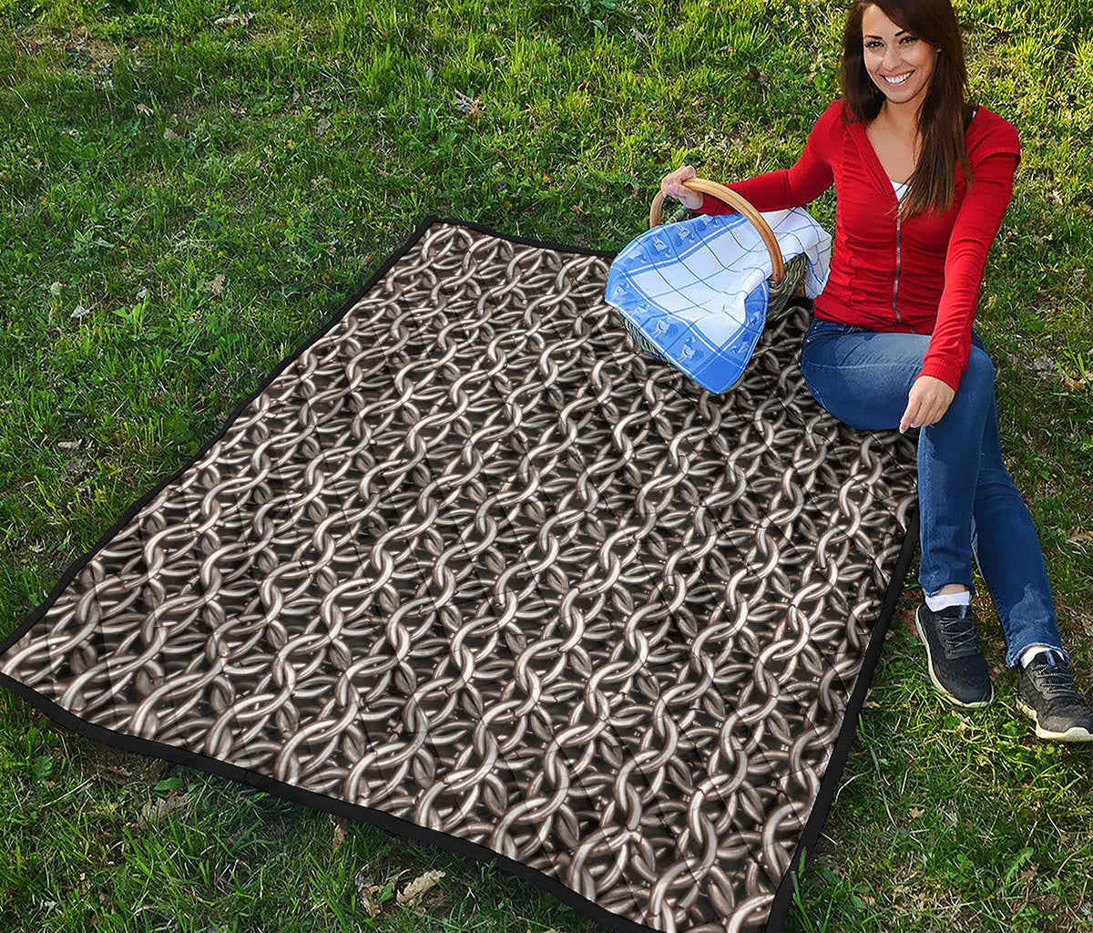 Chainmail Ring Print Quilt