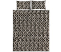 Chainmail Ring Print Quilt Bed Set