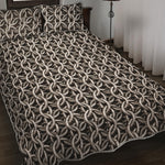 Chainmail Ring Print Quilt Bed Set
