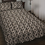 Chainmail Ring Print Quilt Bed Set