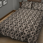 Chainmail Ring Print Quilt Bed Set