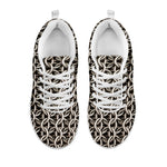 Chainmail Ring Print White Sneakers