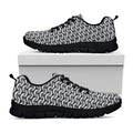 Chainmail Print Black Running Shoes