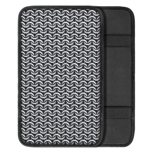 Chainmail Texture Print Car Center Console Cover