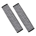 Chainmail Texture Print Car Seat Belt Covers